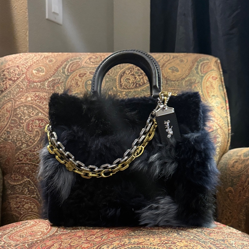 Coach Rogue 25 Patchwork Bag - Black/Silver/Blue … - image 1